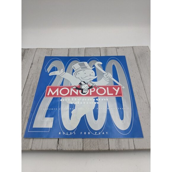 Vintage 1998 Monopoly Millennium 2000 Edition Game Replacement Instructions - Picture 1 of 5